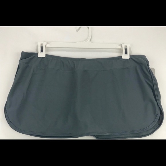 NWOT Go by Gossip Gray Swim Mini Skirt - Picture 1 of 3